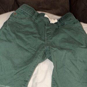 Green Casual Shorts